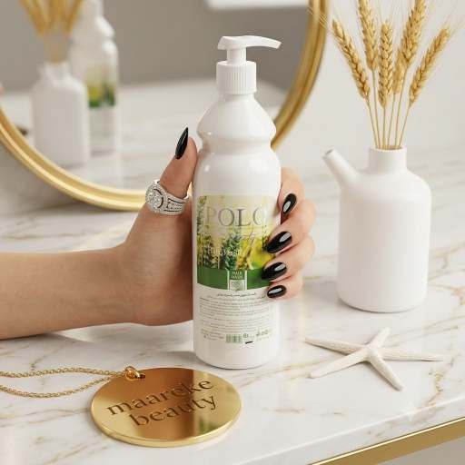  ​ماسک موی سر پولو بیوتی Polo Beauty مدل حاوی جوانه گندم حجم 750 میلی لیتر ضمانت کیفیت