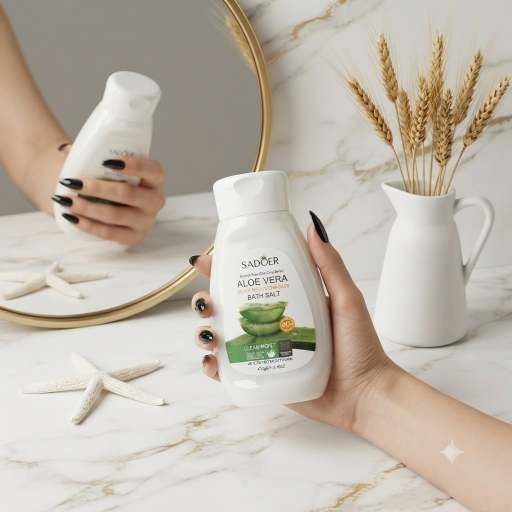 نمک بدن آلوئه ورا سادور (SADOER) حجم 450 لایه بردار قوی