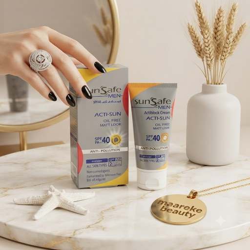 کرم ضد آفتاب آقایان سان‌سیف مدل Acti-Sun با SPF40 (فاقد چربی)50 میل
