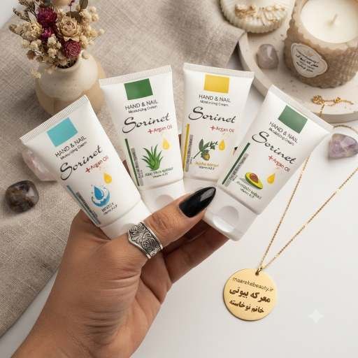 کرم دست وناخن سورینت خواص بی‌نظیر روغن آرگان و عصاره‌های مغذی
