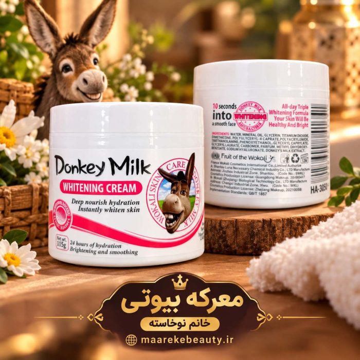 ​کرم سفیدکننده و آبرسان صورت و بدن شیر الاغ ووکالی اصلی (Donkey Milk) - تصویر 2